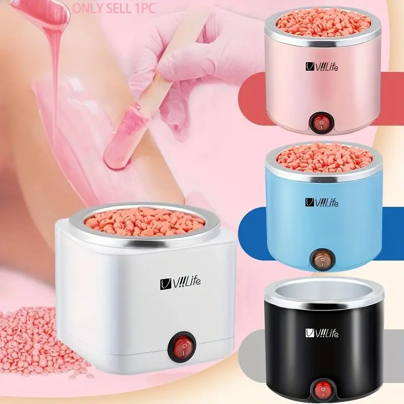Viilife Professional Home Wax Heater, Waxing Warmer, Fast Heating, Painless Hair Removal, Body Hair Remover, Hair Removal Solution, Unisex, Bikini, Legs, Face, Gentle, Ideal for Sensitive Skin, Body Care