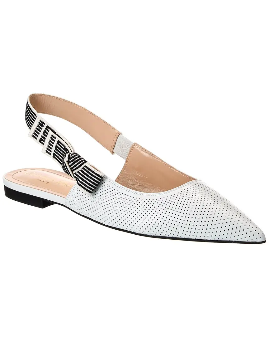 Dior Toujours Leather Slingback Flat