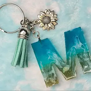 Practical Engraved Message Keychain, Stylish Design Beach Souvenir Fashion Accessory