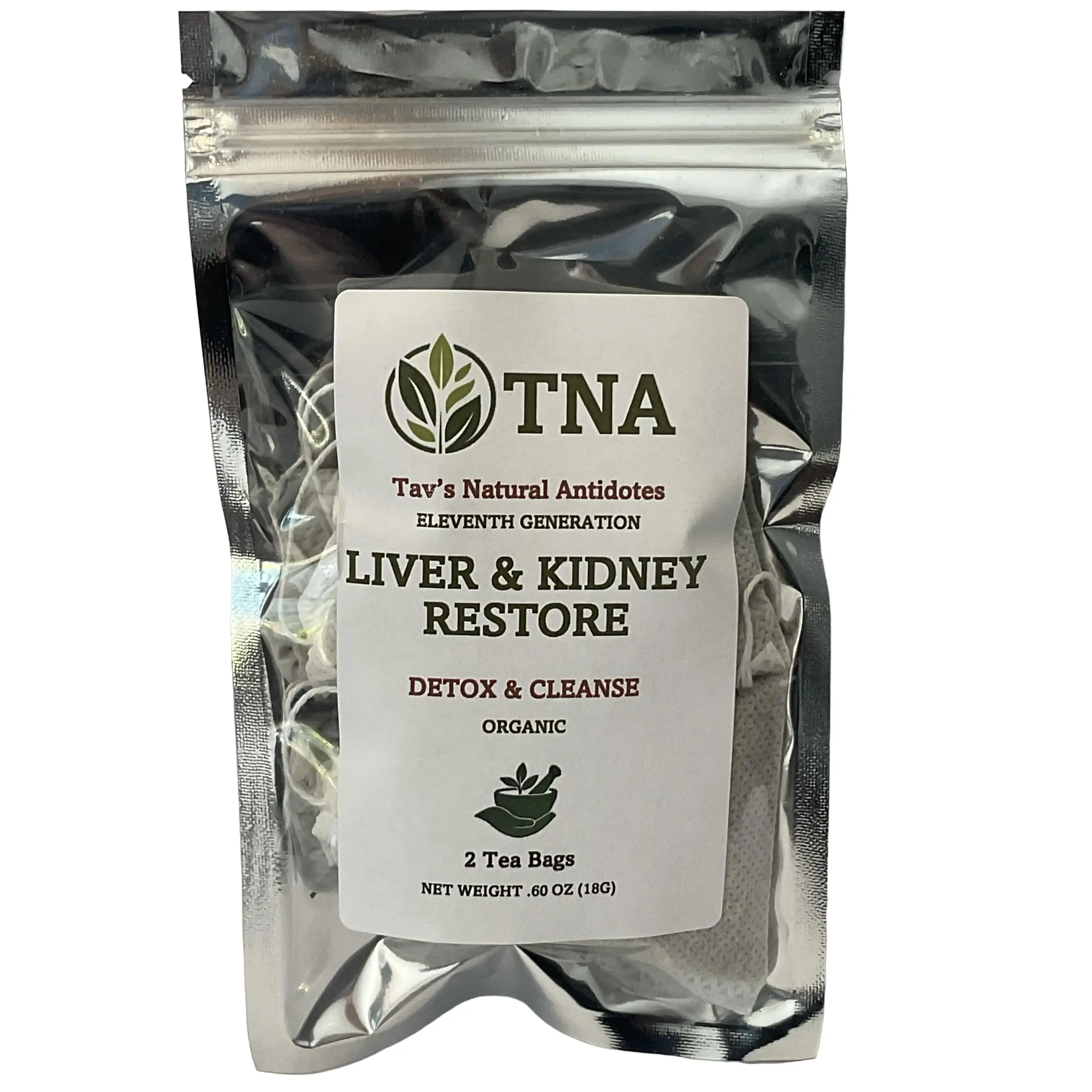 TNA Liver & Kidney Restore Tea Detox & Cleanse for Uric System Organic Healthcare Supplement 2 Tea Bags