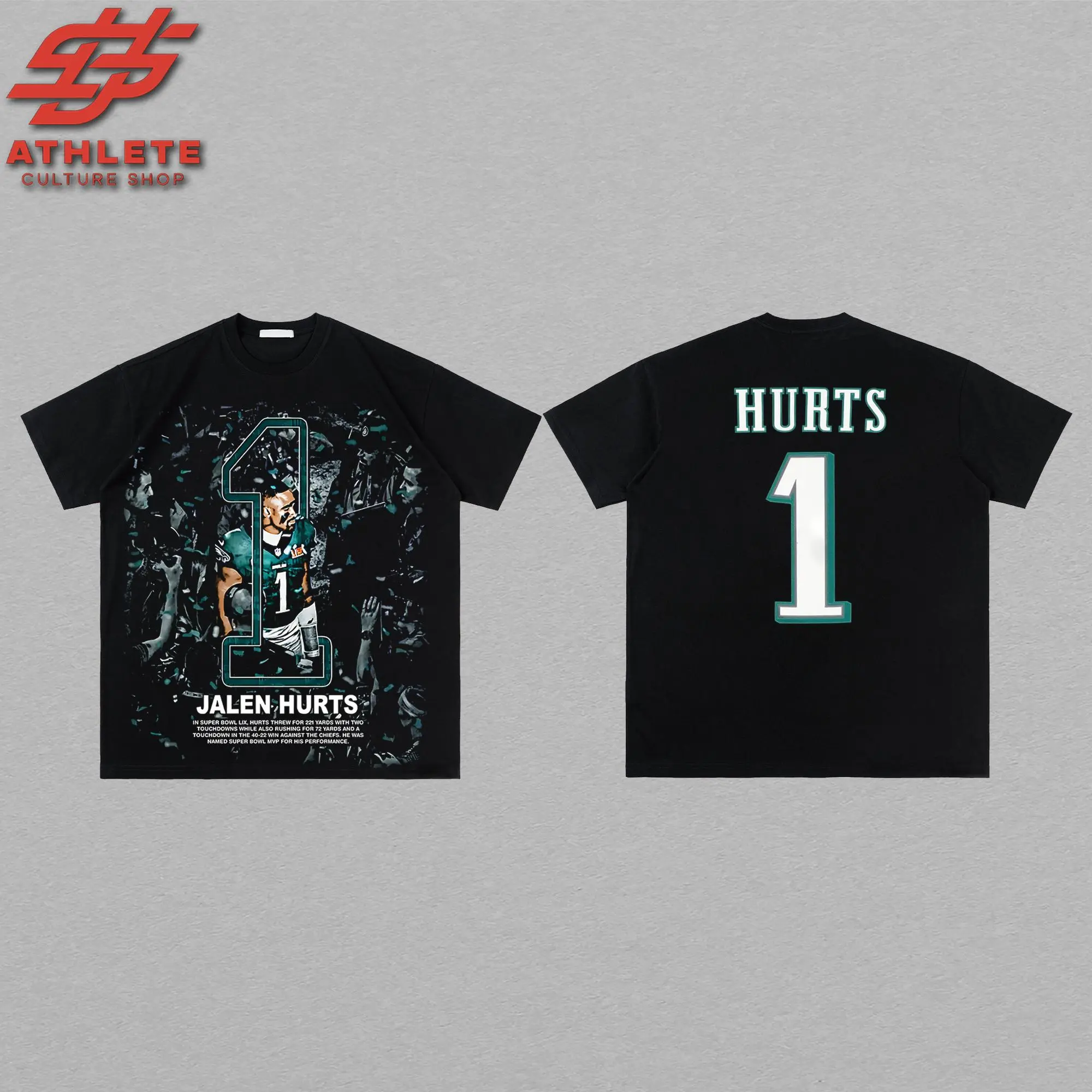[LEO] Jalen Hurts MVP 2025 For Eagles Nation High-Quality 100% Cotton T-Shirt (Made In US), Philly Football Shirt, Game Day Outfits, Gift For Football Fans Youth & Adult.