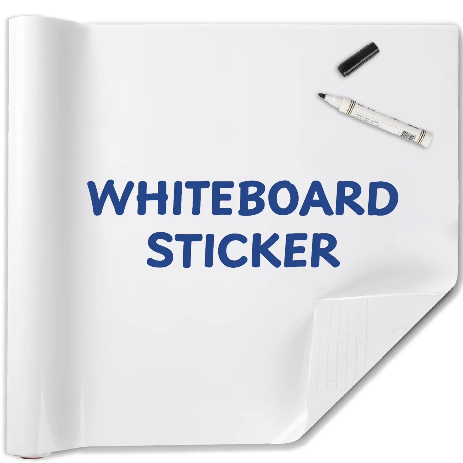 Whiteboard Sticker for Wall, No Ghosting Peel and Stick Dry Erase White Board Roll, Stain-Proof Self-Adhesive Whiteboard Paper for Home, Office, Classroom