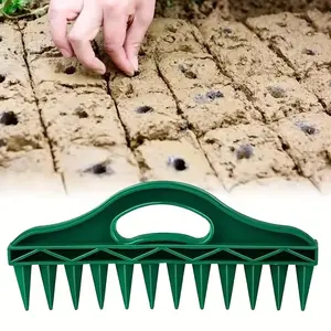 2pcs Seeding Tools Set, Soil Drilling Tool for Gardening & Agriculture, Vegetable Planting Interval Spacing Kit, Farm Land Cultivator