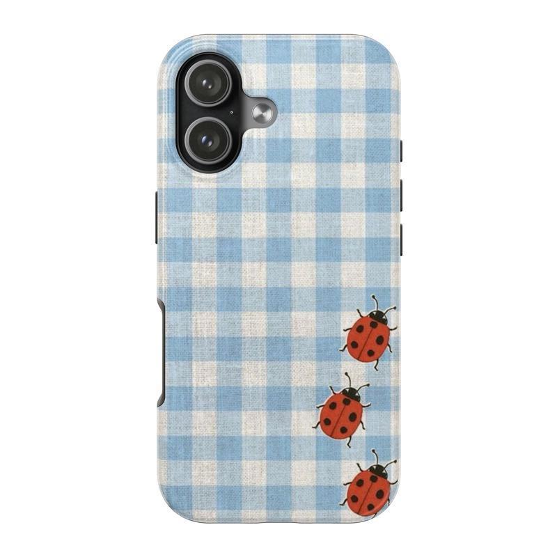 8 Vers Ladybug Polka Dots Tough Phone Case, Cutest Design Case Cover with iPhone 17 16 15 14 13 12 11promax & More