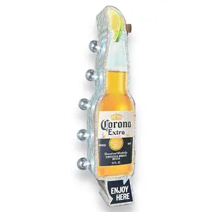Corona Extra Bottle and Arrow Shaped Double Sided 26" Metal Marquee Sign With Vintage Retro Off The Wall Design Home Decor
