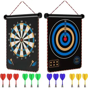 P-OMT020   Magnetic Dart Board Indoor Outdoor Games for Kids with 12 Darts, Gifts for Teenage Boys Teen Boys Gift Ideas Gifts for Boys 8 9 10 11 12 13 14 Years Old Game Room Decor