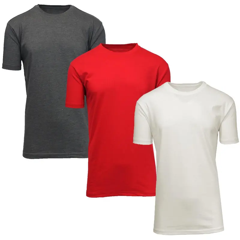 Charcoal - White - Red (Crew Neck)