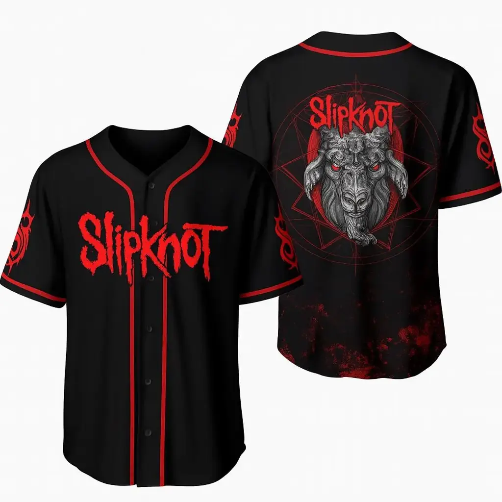 Slipknot Vintage Nu Metal Baseball Jersey For Heavy Music And Concert Fans HY1904