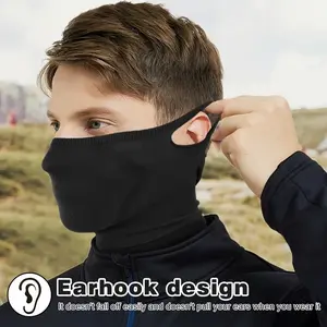 Men's Spring Fall Windproof Cycling Face Mask, Breathable Running Mask, Women's Electric Bike Neck Gaiter, Outdoor Adventure