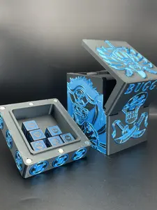 OPTCG Deck Box Buggy the Clown Pirate Captain Cross Guide Yonko Four Emperors | Fits Triple Sleeved Cards | Mini Snap Holder & Dice Bottom