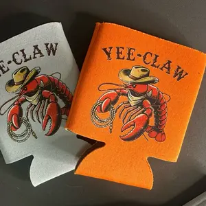 Yee claw, crawfish funny can cooler