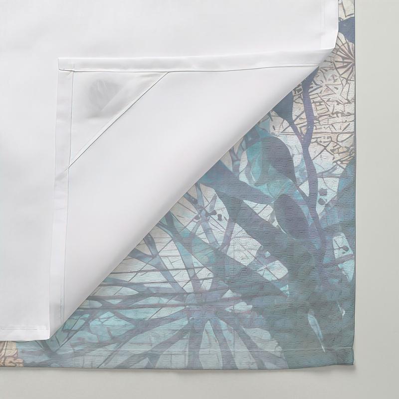 Digital Print Waffle Waterproof Shower Curtain, Quick Installation No Hooks, Double Layer Snap-In Liner, Stylish Bathroom Decor for Home Hotel Salon Dormitory