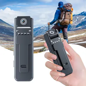 1080P Wearable Security Camera, 1 Count USB Rechargeable Pocket Clip Camera with Night-Vision, Wide Angle Pocket Clip Recorder for Daily Sports & Travel
