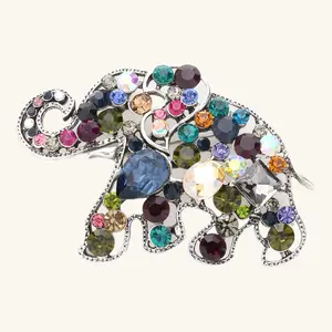 Jaipur Elephant Brooch