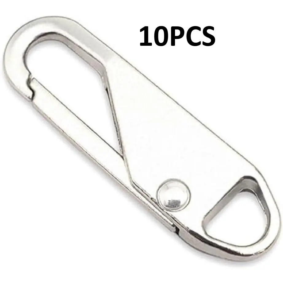 10/20 PCS Color Mixing Zipper Pull Replacement, DIY Zipper Repair Kit, Universal Snap-On Sliders For Clothing, Luggage, Suitcases, Jackets, Backpacks