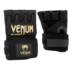 Venum Kontact Gel Glove Wraps - Black/Gold Venum Kontact Gel Glove Wraps - Black/Gold