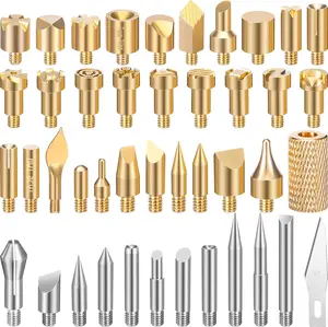 43 count   Tips Kit,   Letters Numbers Alphabet  Stencils Templates for Embossing Branding Crafts Personalization Tools  for Dad(Different Shape)