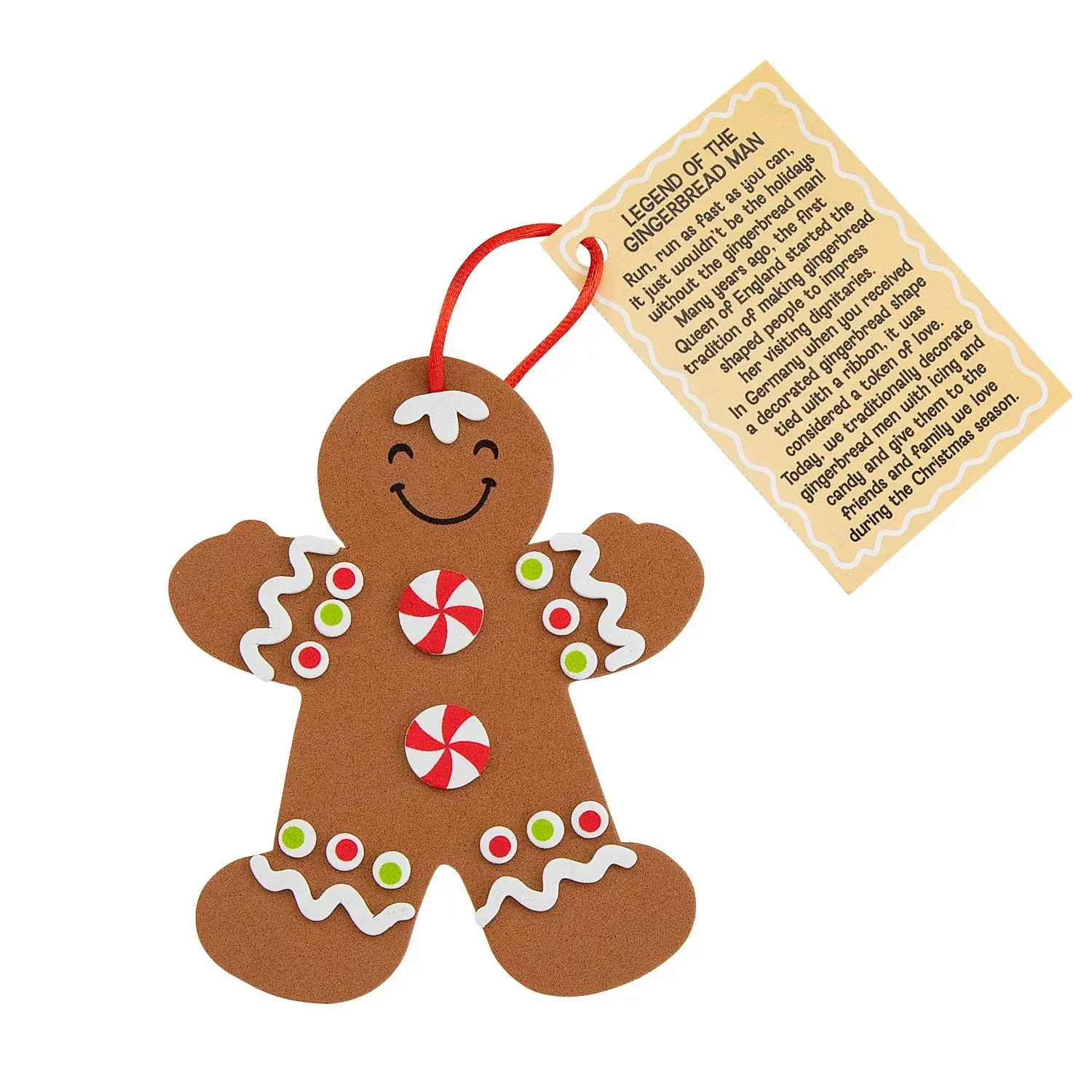 "Legend Of The Gingerbread Man" Christmas Ornament Craft Kit