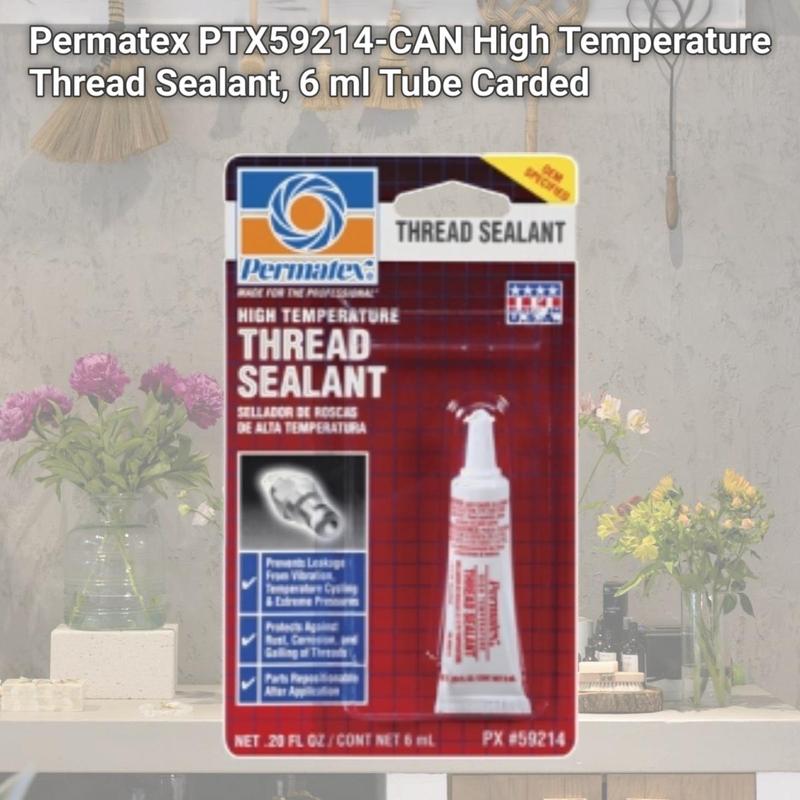 Permatex  High Temperature Thread Sealant, 6 ml Tube Carded