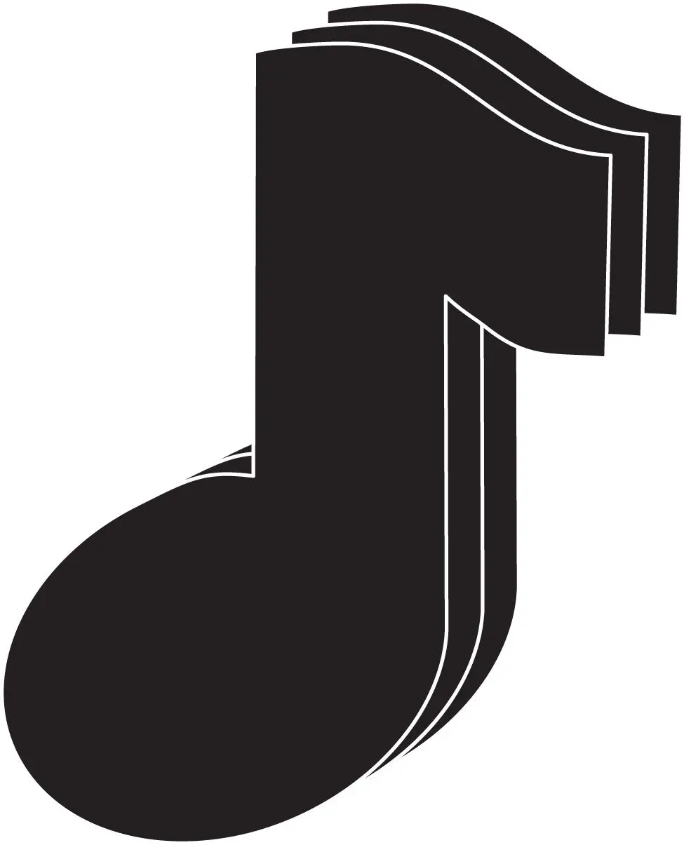 SHAPES ETC. Large Single-Color Creative Foam Cut-Outs - Music Note, 15 Sheets, 5.5" x 5.5" Foam for Craft Activities & Creative Possibilities