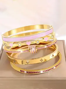 Elegant Fashionable Bracelet Set, Stainless Steel Fashion Eternal Lightweight Bracelet, Perfect for Parties, Gatherings, and Birthday Gifts, Stainless Steel Bracelets