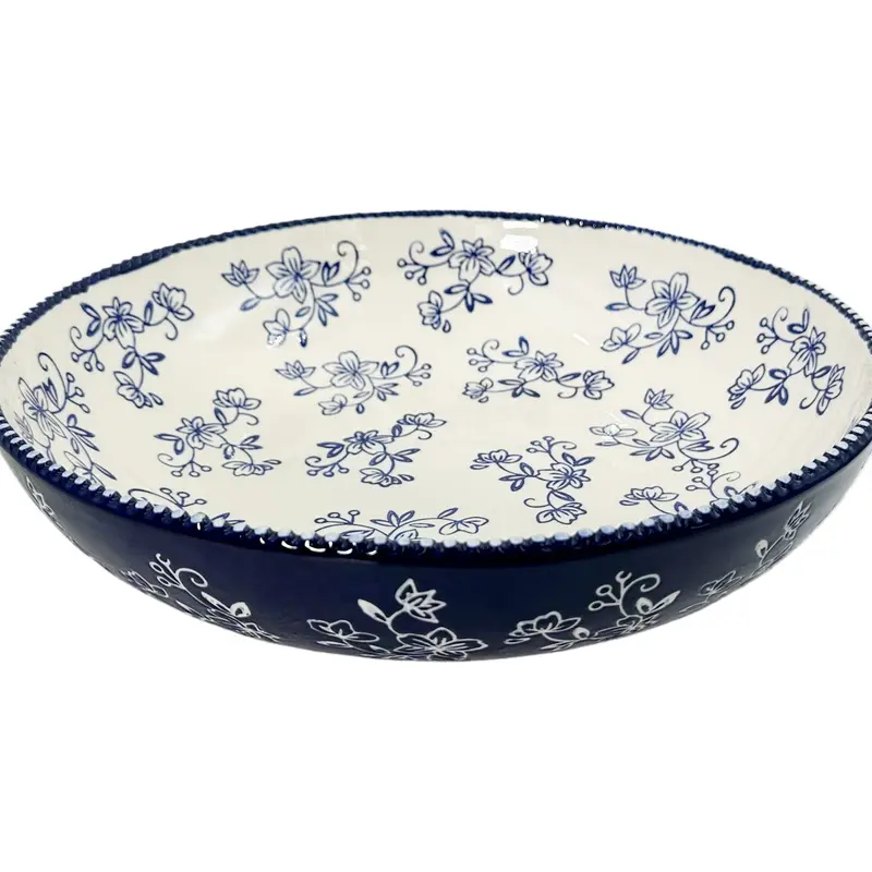 Temp-tations 4-qt Shallow Serving Bowl