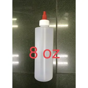 Empty Plastic Bottle 8 oz With Cap No Label