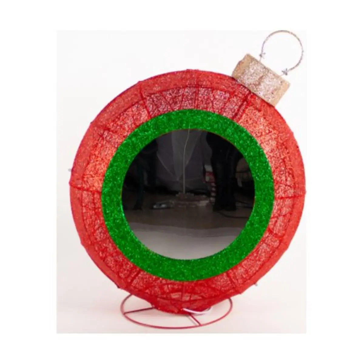 Windmax International G48 74823YTN 36 In. Red-Blue LED Lights Snowflake Tunnel Mirror Christmas Decoration Ornaments Set with Remote, for Outdoor Home Festive Use, 10.74 Lbs