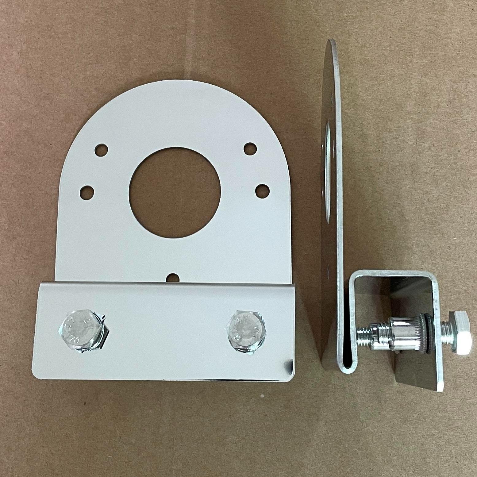 45° Angled Clamp-Mount Underbody Accent Light Brackets — 2-Pack Stainless Steel "Watermelon Light" Mounts, No-Drill Design, Suitable for Trucks & Pickups