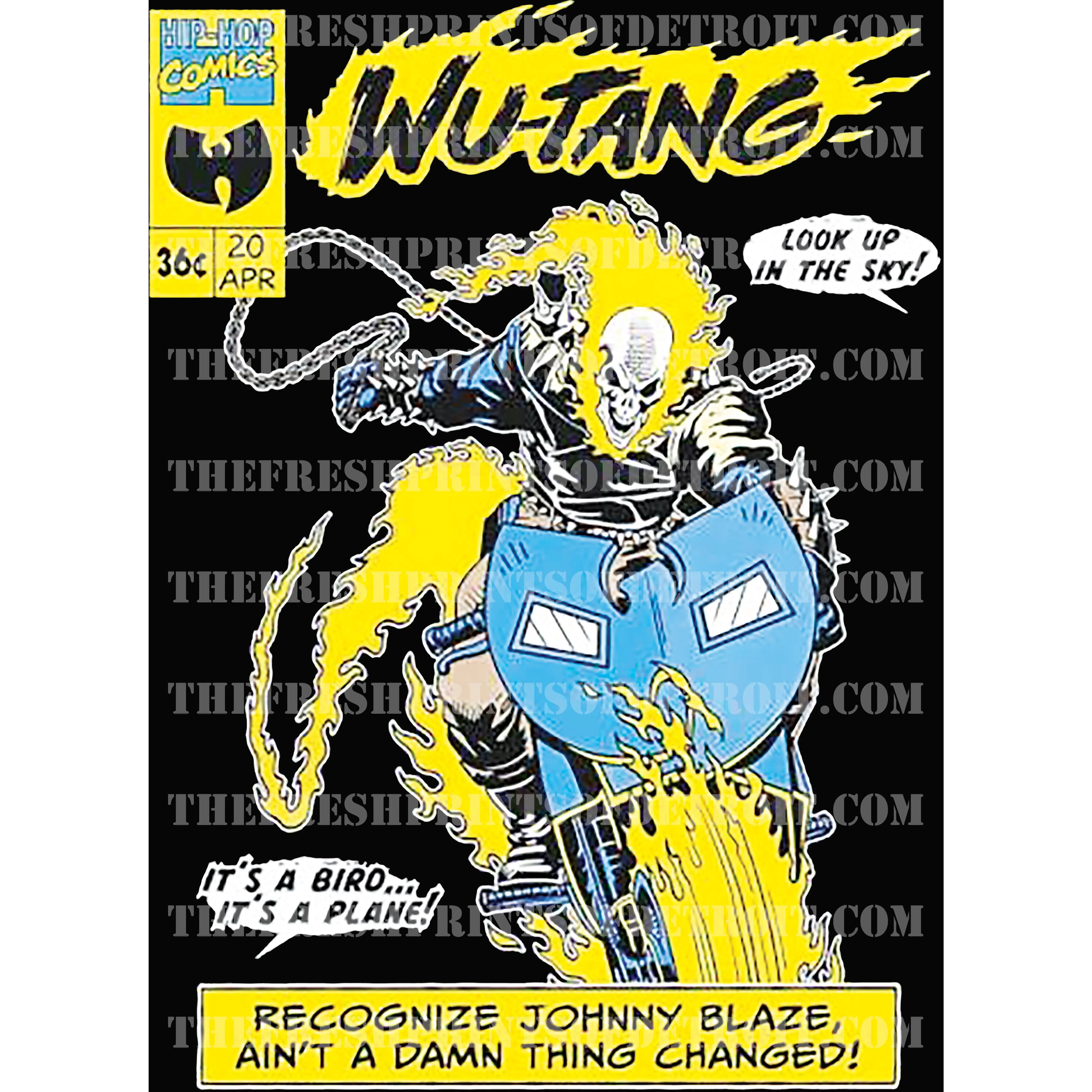 Johnny Blaze Oversized Print 2025 T-Shirt!