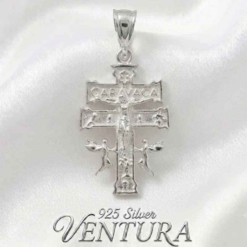 925 Sterling Silver Caravaca Cross Pendant