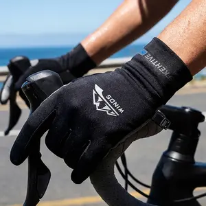 Full Finger Sunshade Cycling Gloves for Women & Men, Ice Silk Sunscreen, Ideal for Fishing, Hiking, Biking, Gym, Fitness, Mountaineering