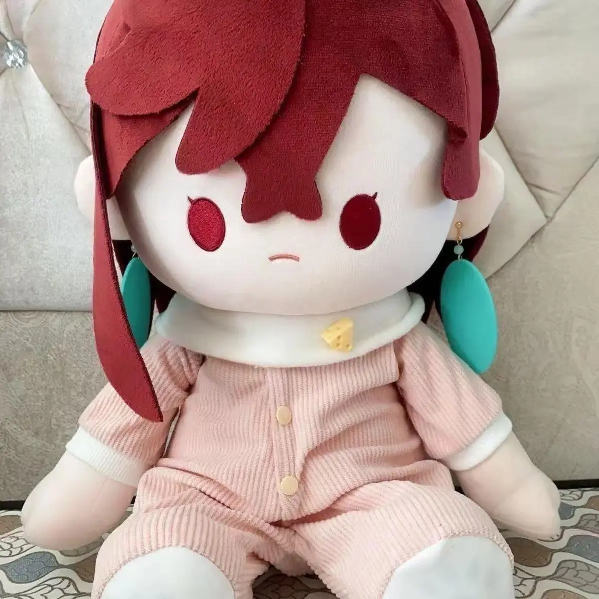 40cm Japanese Anime Dandadou Ayase Momoko Takakura Ken Sitting Plush Doll, Cosplay Toy for Fan Collection, Kids' Gift, Ken Sitting Posture