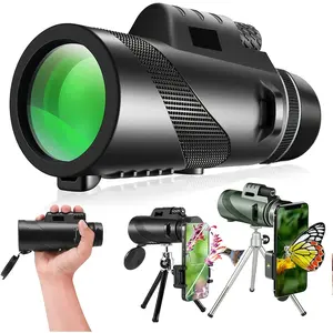 High-power 800x60Portable Binoculars with Tripod and Phone Adapter, Zoom Capability, FMC Green-coated Objective Lenses - Powerful Performance, Wide Field of View, Ideal Gift for Birdwatching, Hiking, Camping, and Travel