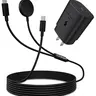 AUTALLGEE 2 in 1 for Samsung Watch Charger, 60W USB C Fast Charger Compatible with Galaxy Watch 8/8 Classic/Ultra/7/6/6 Classic/5 Pro/5/4/4 classic/3/Active2/FE & Galaxy S25/S24/S23/S22/21/20 & for iPhone 16/15