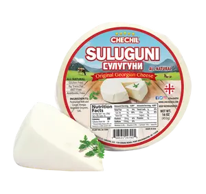 Chechil Plain Suluguni Cheese 4 Pack (16 oz Each) – Traditional Georgian Style Table Cheese Made From Cow's Milk, Served In Wedges, Perfect for Cooking, Melting, Snacking & Entertaining