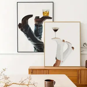 2 Pieces Pulp Fiction Film Mural Mia Dancing Grease Art Prints, Vintage Movie Aesthetic Wall Mural, Nostalgic Cinema Home Art, Industrial Gallery Decor, Rich Tone Poster, Wall Decor for Living Room and Media Room, Framed or Unframed.