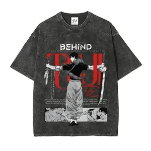 Jujutsu Kaisen Toji Fushiguro Interesting Careers Design Fun Profession S~5XL Oversize Unisex Washed T-Shirt for Women and Men's Unisex Fit Batik Cotton Oversize Streetwear Menswear Pre-Shrunk gift tee tv show soulja boy outfit 67 gorlock destroyer B7F