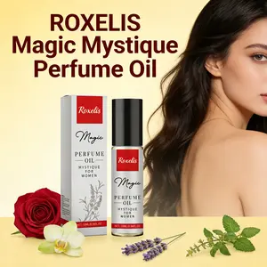 ROXELIS Magic Mystique Perfume Oil - Floral Chypre Scent, Rich Floral Scent, Floral Essence Fragrance, Layered Fragrance, Long-Lasting, Portable Roller