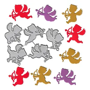 1Set /Five-Piece Cupid DIY Metal Cutting Dies , Paper Card Embossing Design, Handmade Greeting Card Molds, Punch Templates, Decorative Dies