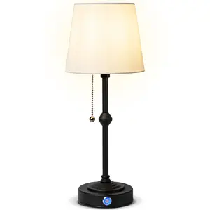 Rechargeable Table Lamp – Cordless Lamp for Living Room & Bedside/Nightstand Lamps, Touch Control Stepless Dimming, 3-Level Brightness Battery-Powered LED Lamp for Table Decor, Home, Restaurant & Emergency Use
