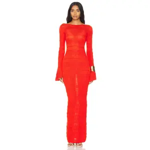 Lovers and Friends Dorit Maxi Dress in Red