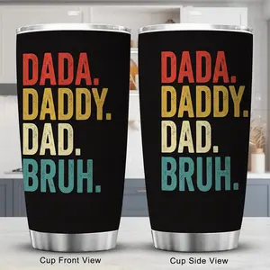 Christmas Gifts for Dad, 20oz Stainless Steel Tumbler, Personalized Travel Mug for Car, Birthday Gift for Father