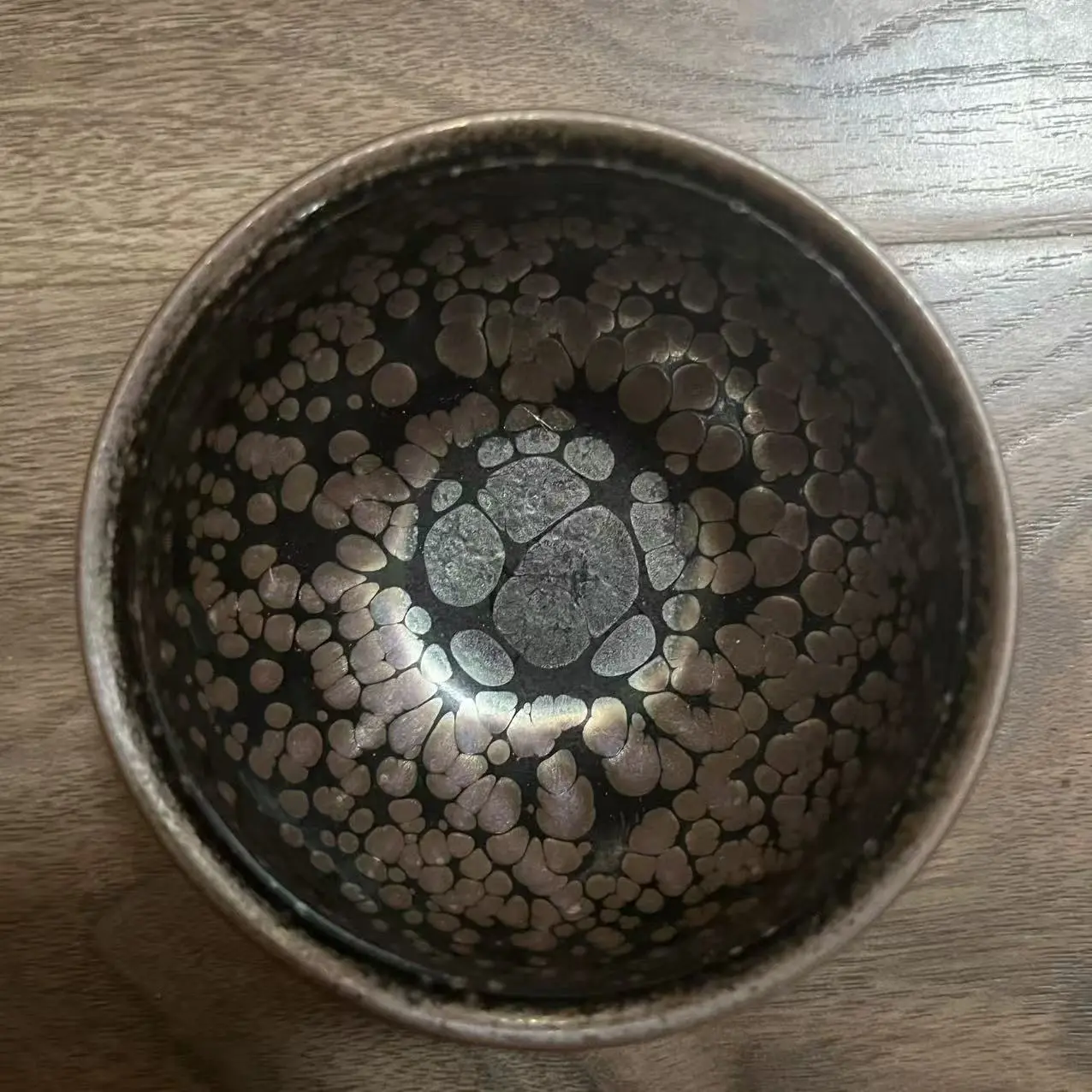 - ： Handmade Jian Zhan Teacup, Kiln Change Glaze,Traditional Ceramic Tea Bowl