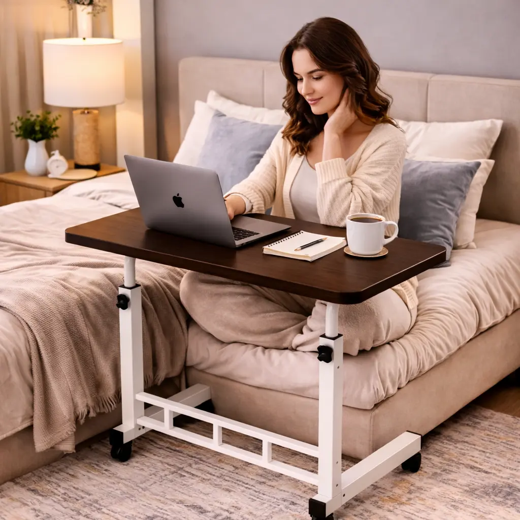 Bedside Computer Desk-Black