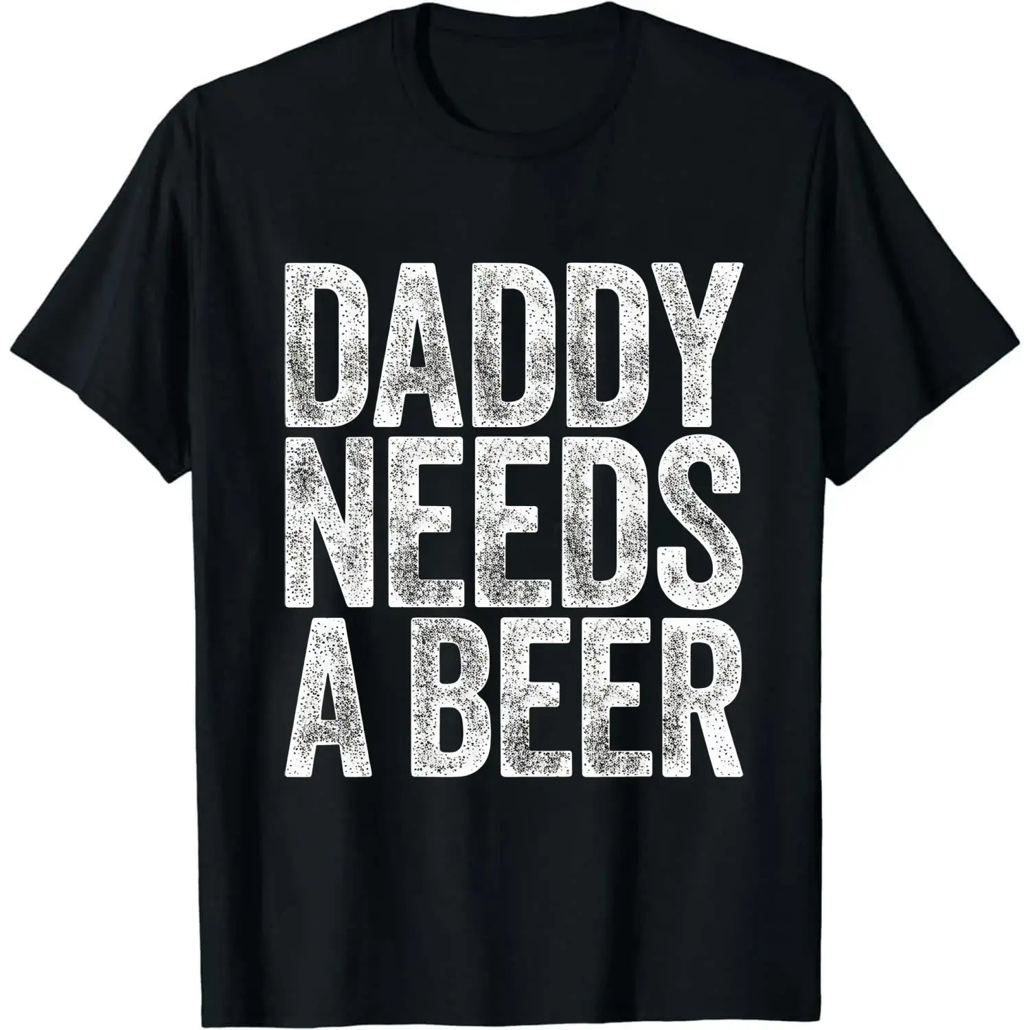 Women's Short-Sleeve Funny Graphic T-Shirt - Digital Print Casual Streetwear Top, Perfect for Father's Day Beer Lovers, Daddy Needs A Beer Design, Shortsleeve