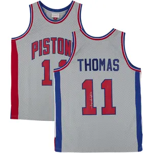 Isiah Thomas Detroit Pistons Autographed Mitchell & Ness Chrome 1982-1983 Swingman Jersey - Fanatics Authentic Certified - NBA Memorabilia