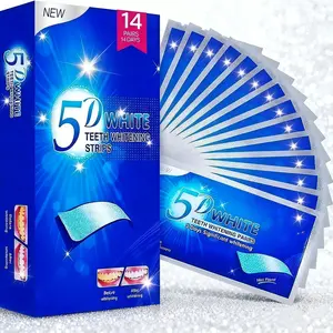 Teeth Whitening Strips, 14 Pairs Whitening Strips for Teeth Sensitive, Effective and Safe Whiting Stripes Reduced Sensitivity White-Strips, Helps Remove Smoking/Coffee/Soda/Wine Stain