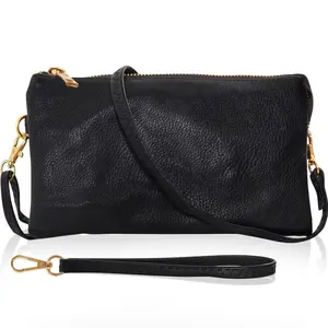 Humble Chic NY Vegan Leather Wristlet Purse for Women - Small Clutch Purse with Shoulder and Wrist Straps