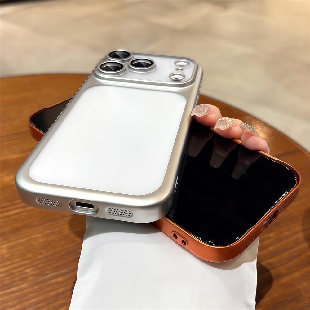 High Quality Electroplated Frosted PC Phone Case for iPhone 17 Pro Max Air Anti-Drop Lens Protection Hard Case Protective Cover with Stylish Frosted Finish